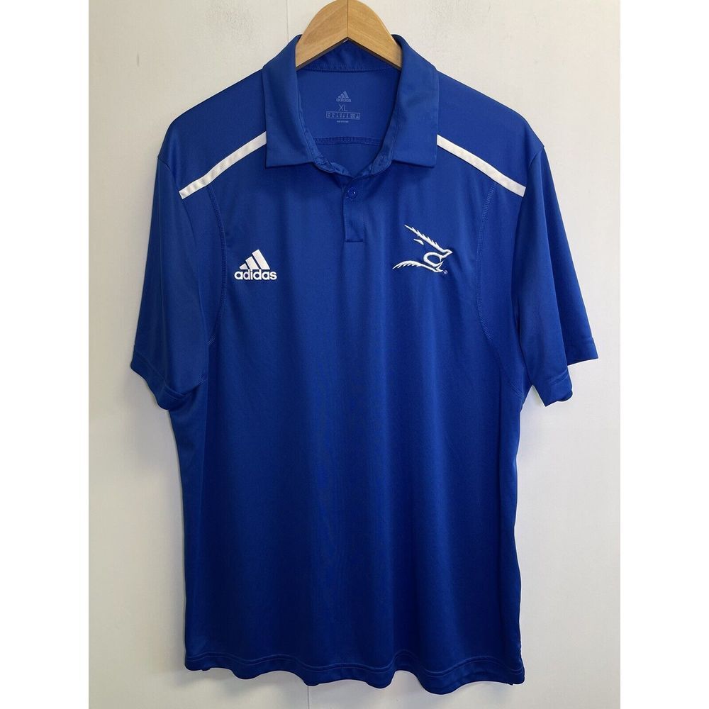 Adidas Team Issued Polo Shirt Men XL Royal Blue Logo